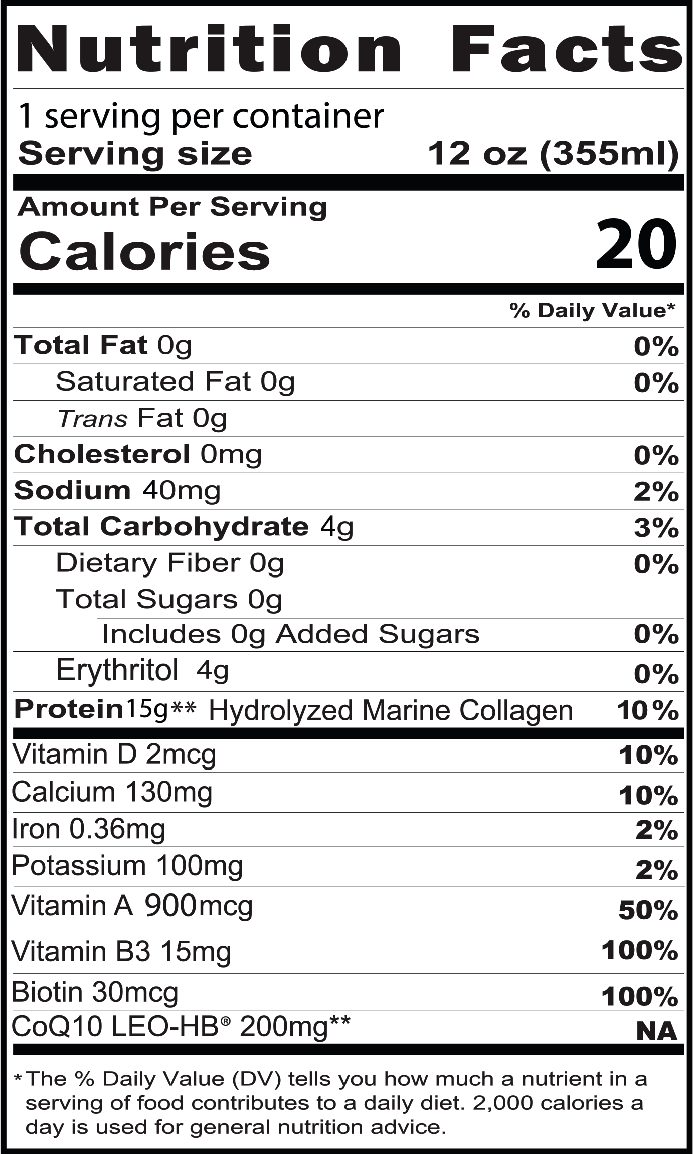 Protean Nutrition Facts