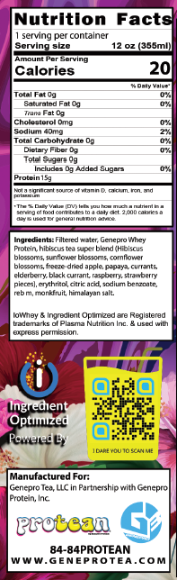 hibiscus protean label